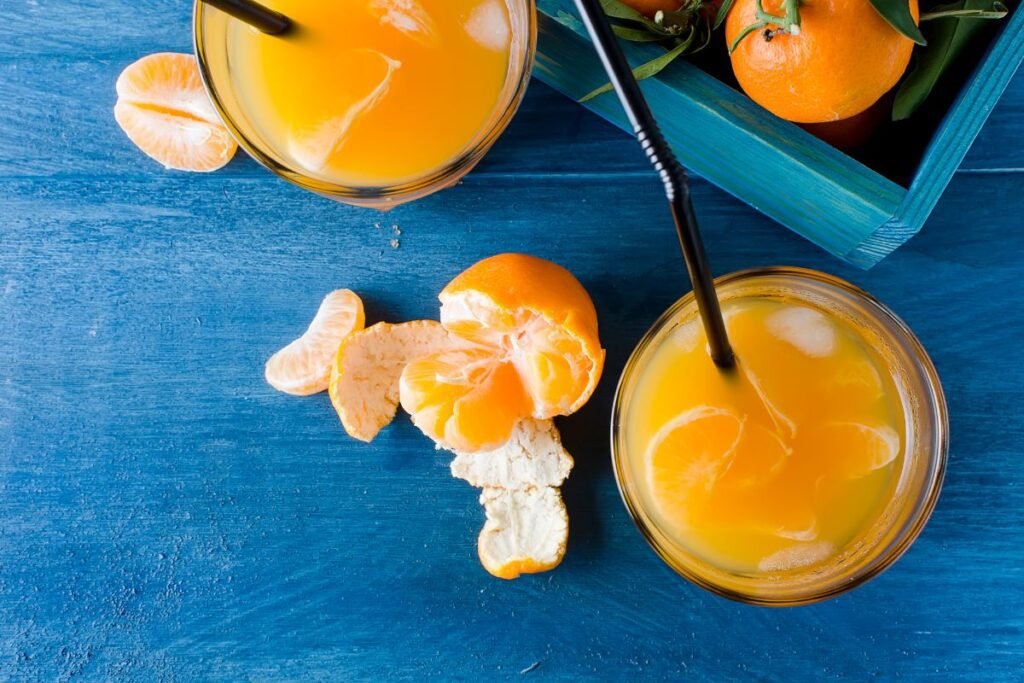 Mandarinų sultys turi daug antioksidantų
